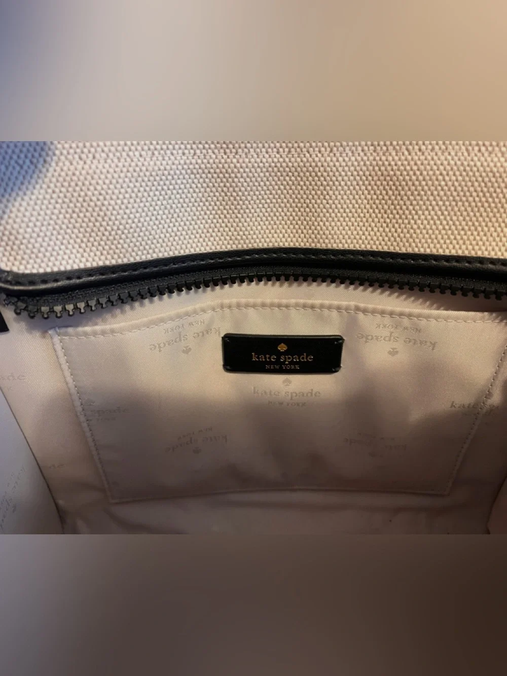 kate spade structured canvas
